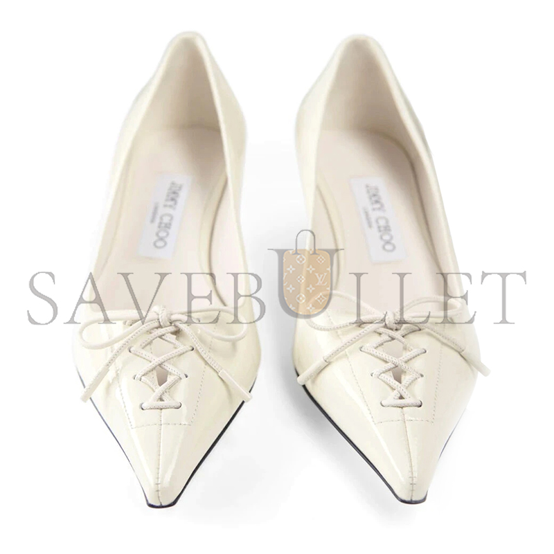 JIMMY CHOO SCARLETT 50 LATTE NAPLAK LEATHER PUMPS SCARLETT50NAK